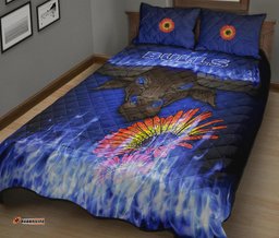 Blue Super Rugby Quilt Bed Set Bulls Barberton Daisy