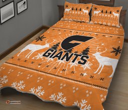 GWS Giants Quilt Bed Set Christmas Ugly Style