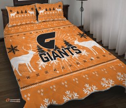 GWS Giants Quilt Bed Set Christmas Ugly Style