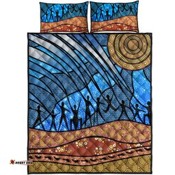 Aboriginal NAIDOC Indigenous People Quilt Bed Set