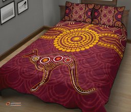 Aboriginal Quilt Bed Set Aboriginal Kangaroo