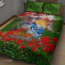 personalised australia rugby raiders anzac quilt bed set canberra scratch style dt02