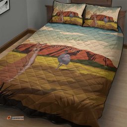 Australia Personalised Quilt Bed Set Uluru Scenery