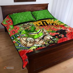 personalised mascot raiders anzac quilt bed set lest we forget dt02