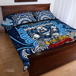 naidoc week 2024 bulldogs quilt bed set mascot rugby dt02