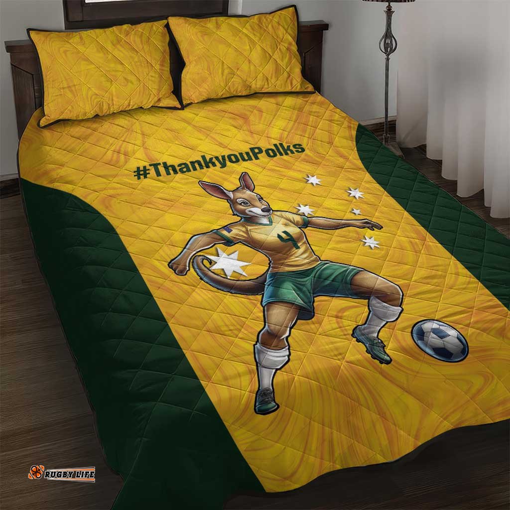 Polkinghorne Australia Matildas Quilt Bed Set 2024 Thank You Polks