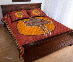 Aboriginal Quilt Bed Set Indigenous Emu