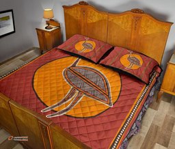 Aboriginal Quilt Bed Set Indigenous Emu