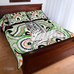 South Sydney Rabbitohs Quilt Bed Set Indigenous Premiers Trophy White