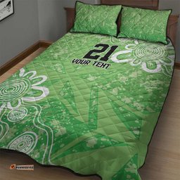 Australian Stars Cricket Custom Quilt Bed Set Minimalism Aboriginal