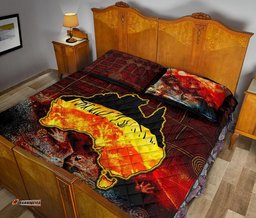 Aboriginal Quilt Bed Set Anangu Custodians