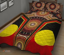 Quilt Bed Set Aboriginal With Dot Painting Art
