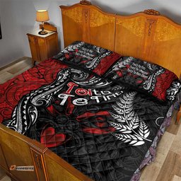 Aotearoa Toitu Te Tiriti Quilt Bed Set New Zealand Honour the Treaty Te Tiriti Is Us