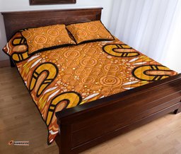 Aboriginal Quilt Bed Set Indigenous Art Patterns Ver03