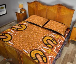 Aboriginal Quilt Bed Set Indigenous Art Patterns Ver03