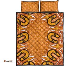 Aboriginal Quilt Bed Set Indigenous Art Patterns Ver03