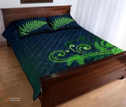 Quilt Bed Set New Zealand Silver Fern Green