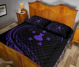 Austral Islands Quilt Bed Set Purple Frida Style