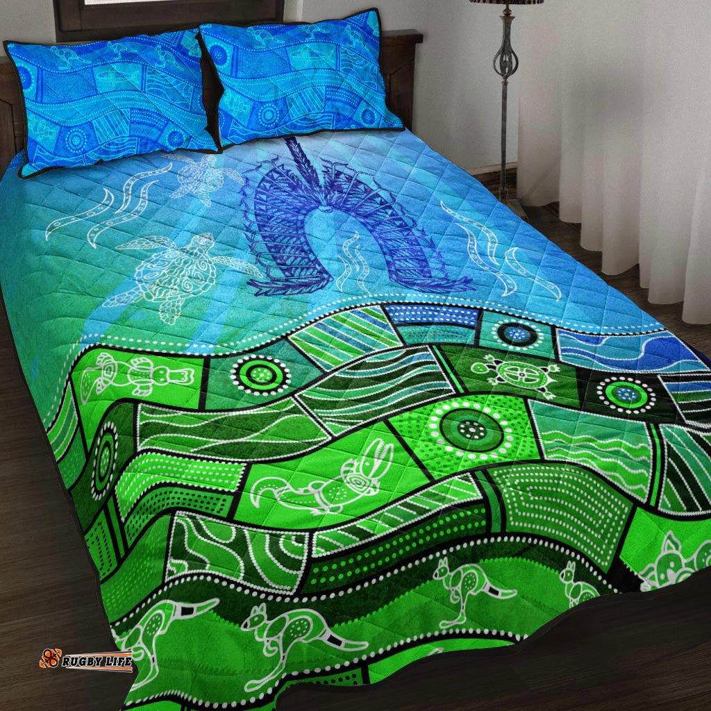 Aboriginal Torres Strait Islands Quilt Bed Set Towards The Light