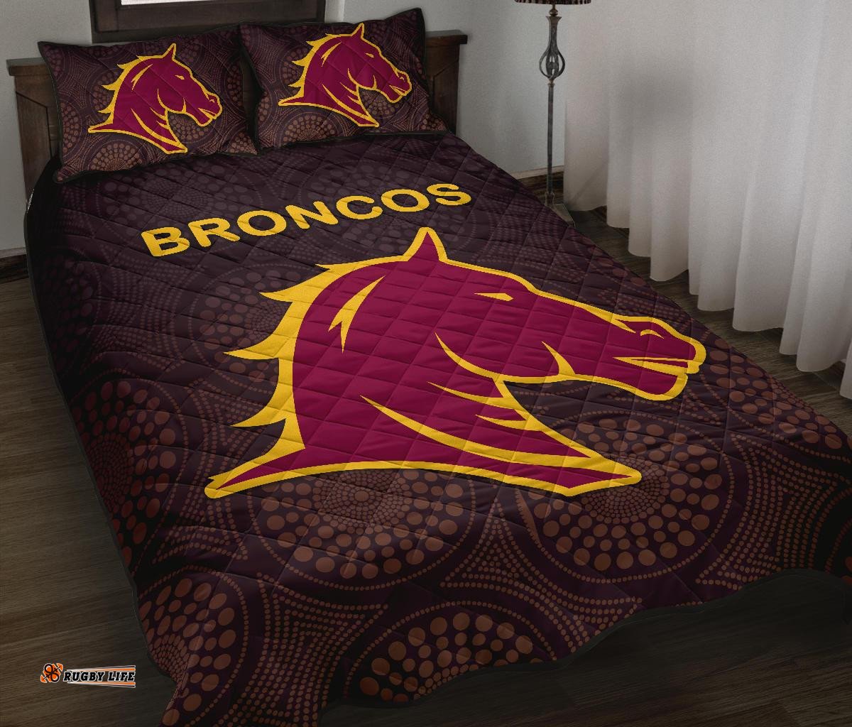 brisbane quilt bed set broncos simple indigenous