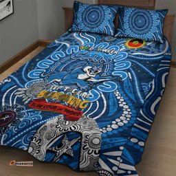 geelong cats naidoc week 2024 quilt bed set mascot football dt02
