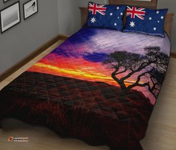 Quilt Bed Set Australia Sky View, The Forest is Growing