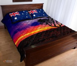 Quilt Bed Set Australia Sky View, The Forest is Growing