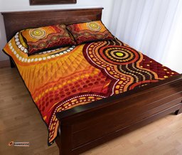 Aboriginal Quilt Bed Set Sunrise Aboriginal Art