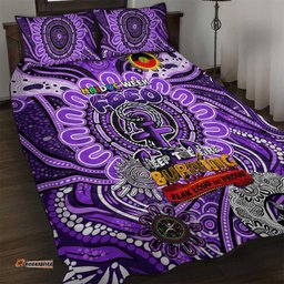 fremantle dockers freo naidoc week 2024 quilt bed set mascot football dt02