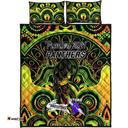 Penrith Panthers Quilt Bed Set Indigenous Premiers The King