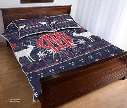 Demons Quilt Bed Set Christmas Ugly Style