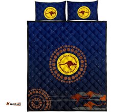 Quilt Bed Set Kangaroo On The