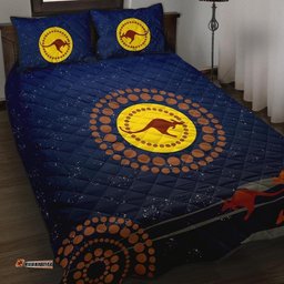 Quilt Bed Set Kangaroo On The