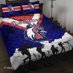 Sydney Roosters ANZAC Quilt Bed Set Simple Style Blue