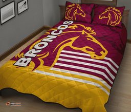 brisbane broncos quilt bed set