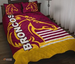 brisbane broncos quilt bed set