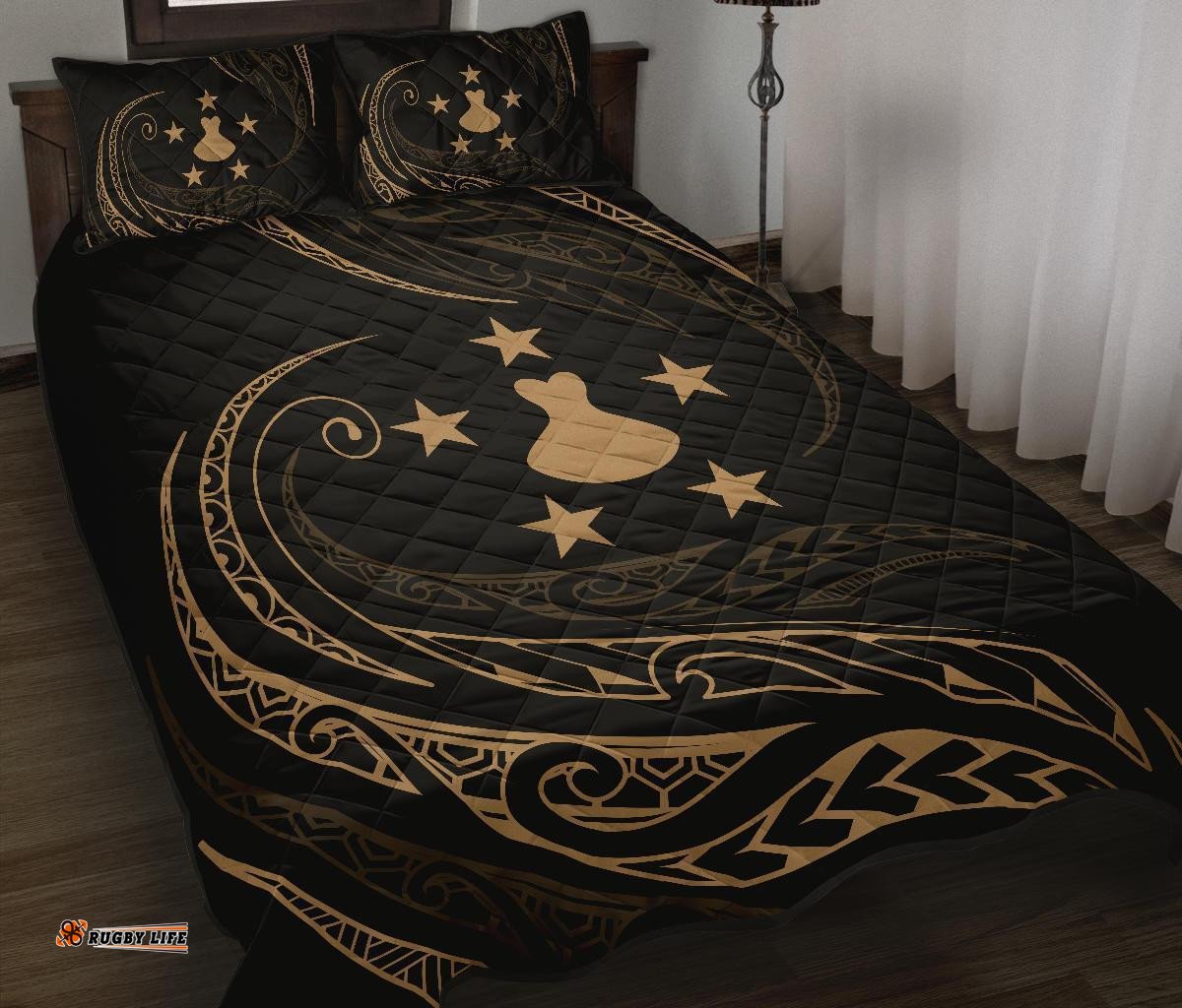 Austral Islands Quilt Bed Set Gold Frida Style