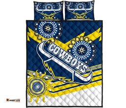 Proud Cowboys Quilt Bed Set Indigenous North Queensland