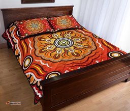 Aboriginal Quilt Bed Set Indigenous Art Patterns Ver01
