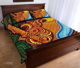 Quilt Bed Set Australian Aboriginal Dot Painting Koala