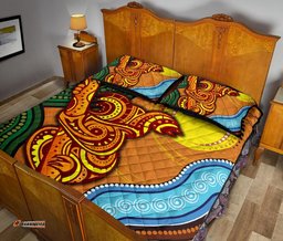 Quilt Bed Set Australian Aboriginal Dot Painting Koala