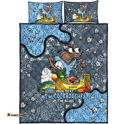 New South Wales Cockroaches Custom Quilt Bed Set - Australian Big Things Quilt Bed Set