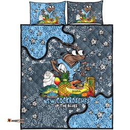 New South Wales Cockroaches Custom Quilt Bed Set - Australian Big Things Quilt Bed Set