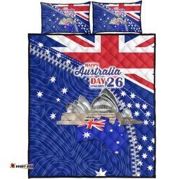 Australia Australia Day Quilt Bed Set - Happy Australia Day Quilt Bed Set