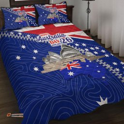 Australia Australia Day Quilt Bed Set - Happy Australia Day Quilt Bed Set