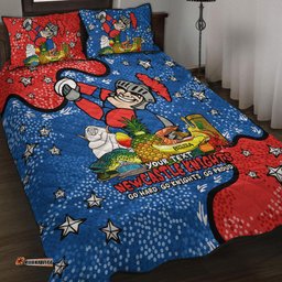 Newcastle Knights Custom Quilt Bed Set - Australian Big Things Quilt Bed Set