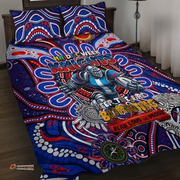 naidoc week 2024 knights quilt bed set mascot rugby dt02