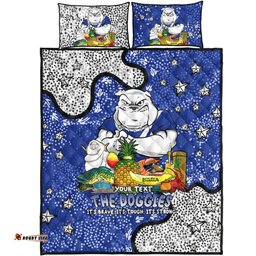 Canterbury-Bankstown Bulldogs Custom Quilt Bed Set - Australian Big Things Quilt Bed Set