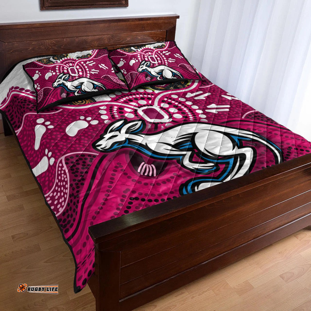 Maroons Rugby Aboriginal Custom Quilt Bed Set The Cane Toads With Indigenous Koala