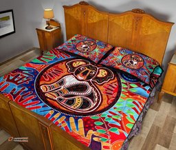Aboriginal Quilt Set Cover, Koala and Hand Art Dot Painting Quilt Bed Set
